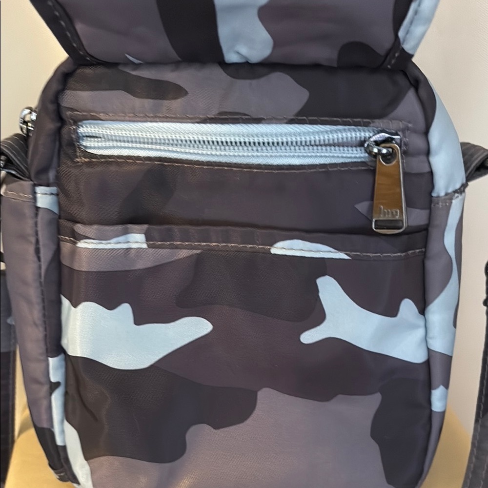 Lug Gray and Black Crossbody Bag Durable Compact Design - Picture 6 of 10